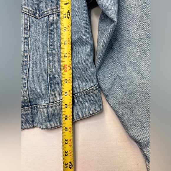 VTG Z Cavaricci womens stone washed jean jacket size Medium Y2K USA made cropped - Picture 5 of 10